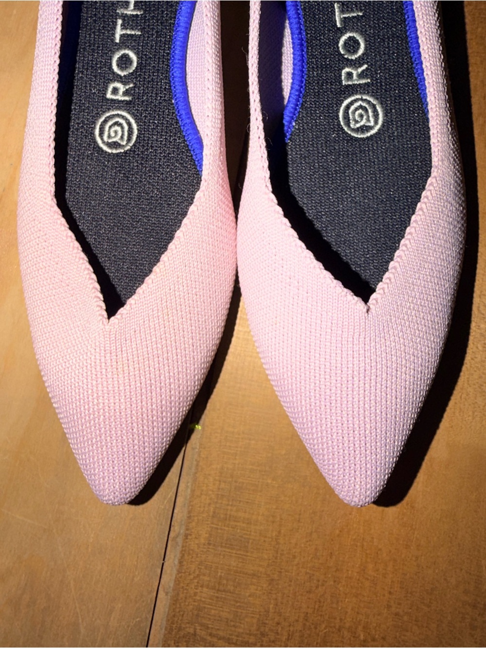 Rothy's Pink Pointed Knit Flat - Soft Blush Ballet Loafer